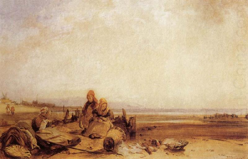 Beach in Normandy, Richard Parkes Bonington